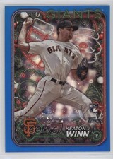 2024 Topps Holiday Blue Metallic Glitter Keaton Winn #H164 0i1b