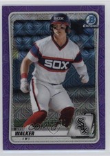 2020 Bowman Chrome Prospects Mega Box Purple Mojo Refractor Steele Walker 11r1