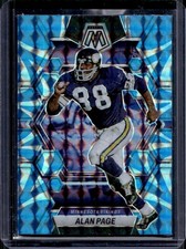 2023 Panini Mosaic Alan Page Reactive Blue Mosaic #156 Vikings