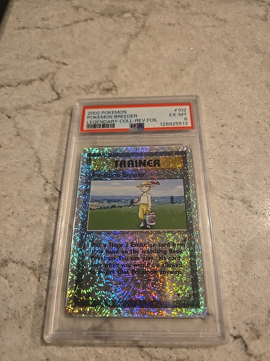 2002 POKEMON LEGENDARY COLLECTION #102 POKEMON BREEDER REVERSE FOIL PSA 6