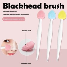 Lip Nose Exfoliating Scrub Brush Silicone Double-Sided Soft Face Clean Tool Best