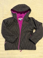 Kids Columbia Puffer Jacket with Purple Fleece Lining- Xs