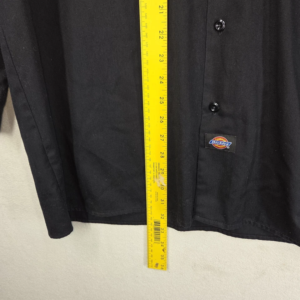 Camisa Dickies De Colección Para Hombres XL Bolsillos Utilidad Ropa de Trabajo Mecánico Cuello Grunge Foto 4 de 4