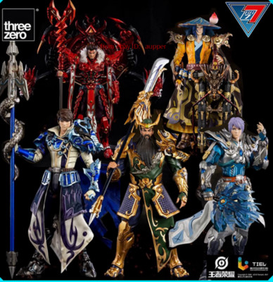 Threezero 3a Honor Of Kings Guan Yu/Zhang Fei/Liu Bei/Zhao Yun/Zhuge Liang Set