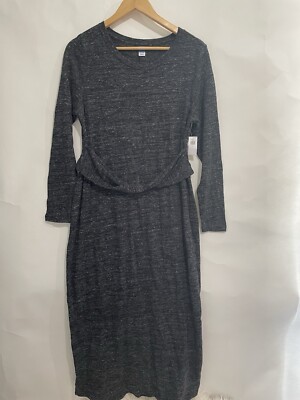 old navy grey dress Old Navy Gray Ruffle Sleeve T-Shirt Dress Size S NWOT
