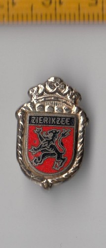 Vintage enamel COAT OF ARMS brooch NETHERLANDS pin badges 1960s City Logo - Picture 36 of 39