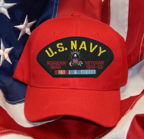 KOREAN WAR VETERAN 1950-1953 HAT PATCH CAP US NAVY PIN UP GIFT KOREA CV CA DD - Picture 11 of 16