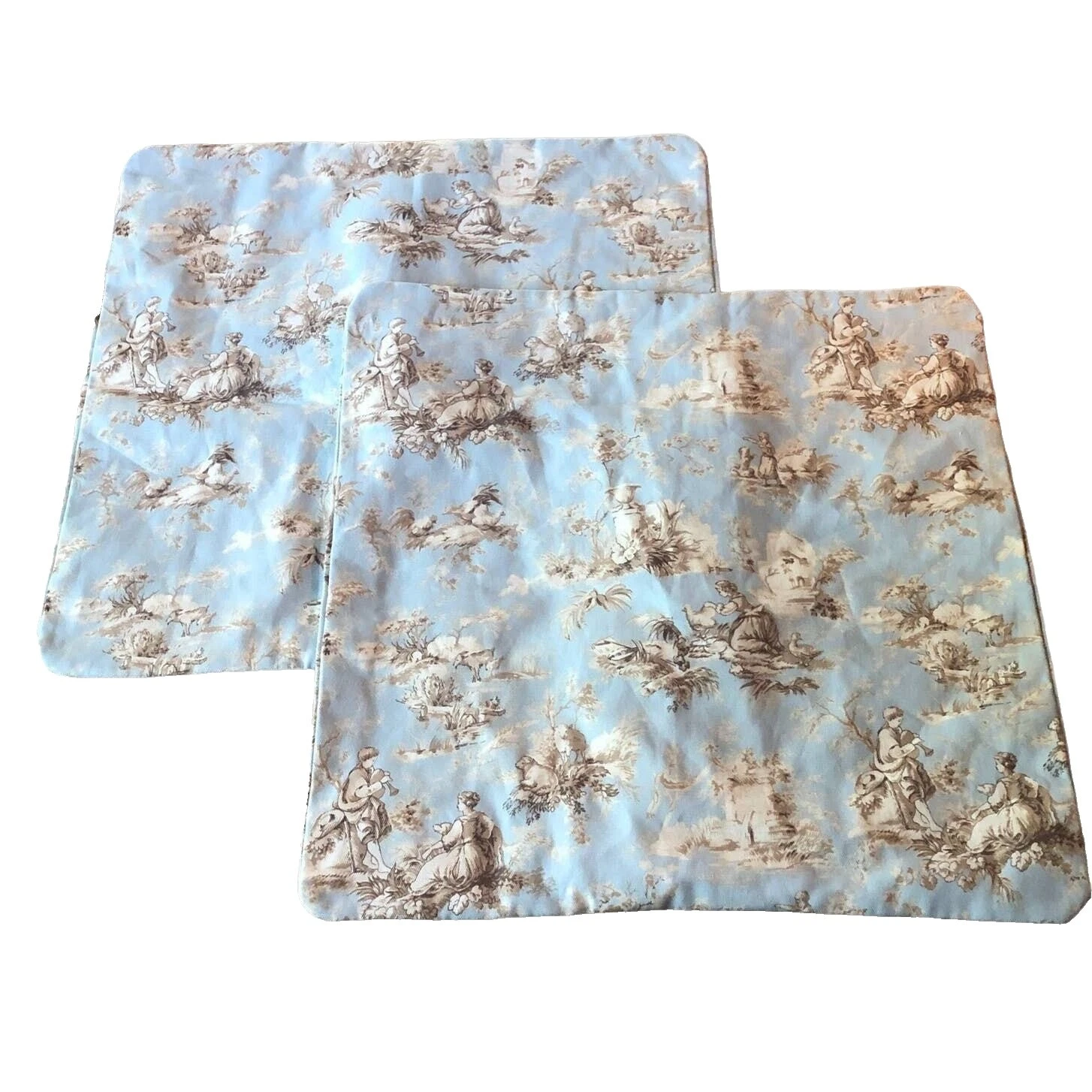 French Country People Square Home Décor Pillows