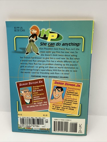 Walt Disney Channel “Kim Possible: The New Ron” Trade Paperback Book Collectible - Picture 3 of 5