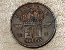 1971 Belgium 50 Centimes French text