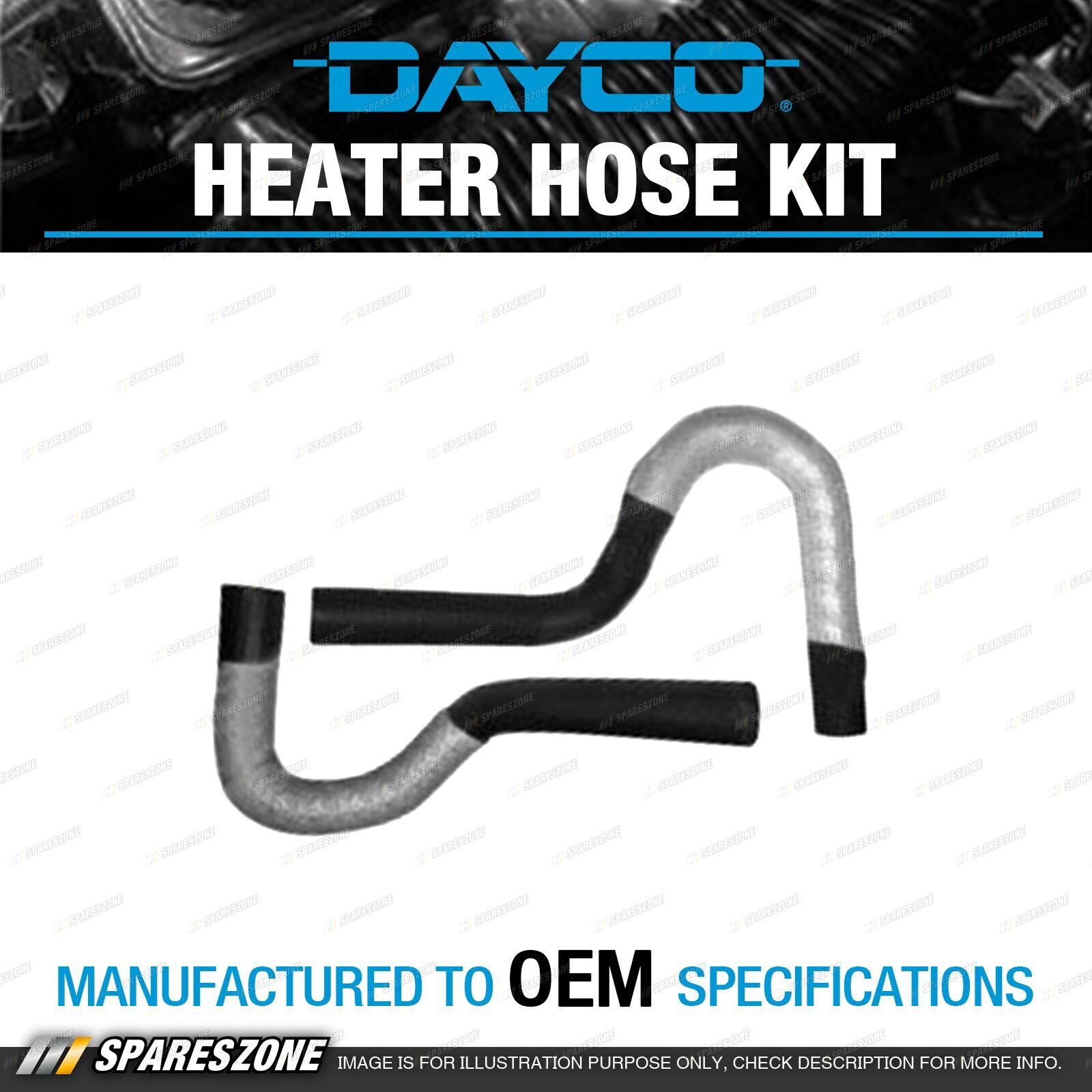 Dayco Heater Hose Kit for Nissan Patrol GU Y61 UELY61 UENY61 TESY61 3