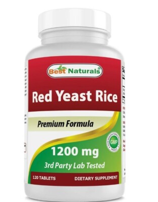 Best Naturals Red Yeast Rice 1200 mg 120 Tablets
