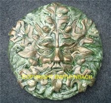 NEW RUBBER LATEX MOULD MOLD PAGAN WICCAN LARGE GREENMAN GREEN MAN WALL PLAQUE 02