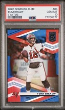 2020 DONRUSS ELITE #84 TOM BRADY STATUS /12 PSA 10