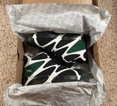 Reebok Kamikaze Shawn Kemp Size 11.5  Men Shoes REEBOK HURRIKAZE II Kamikaze White Green Yellow Sz 11.5 Kemp  main image 2