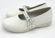 Boomers girls festive ballet flats white, leather, size 31, new