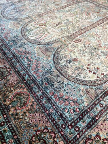 Más de 1,2 millones de nudos Ch. Alfombra de seda Hereke alfombra oriental aprox. 151 x 91 cm - Imagen 1 de 7