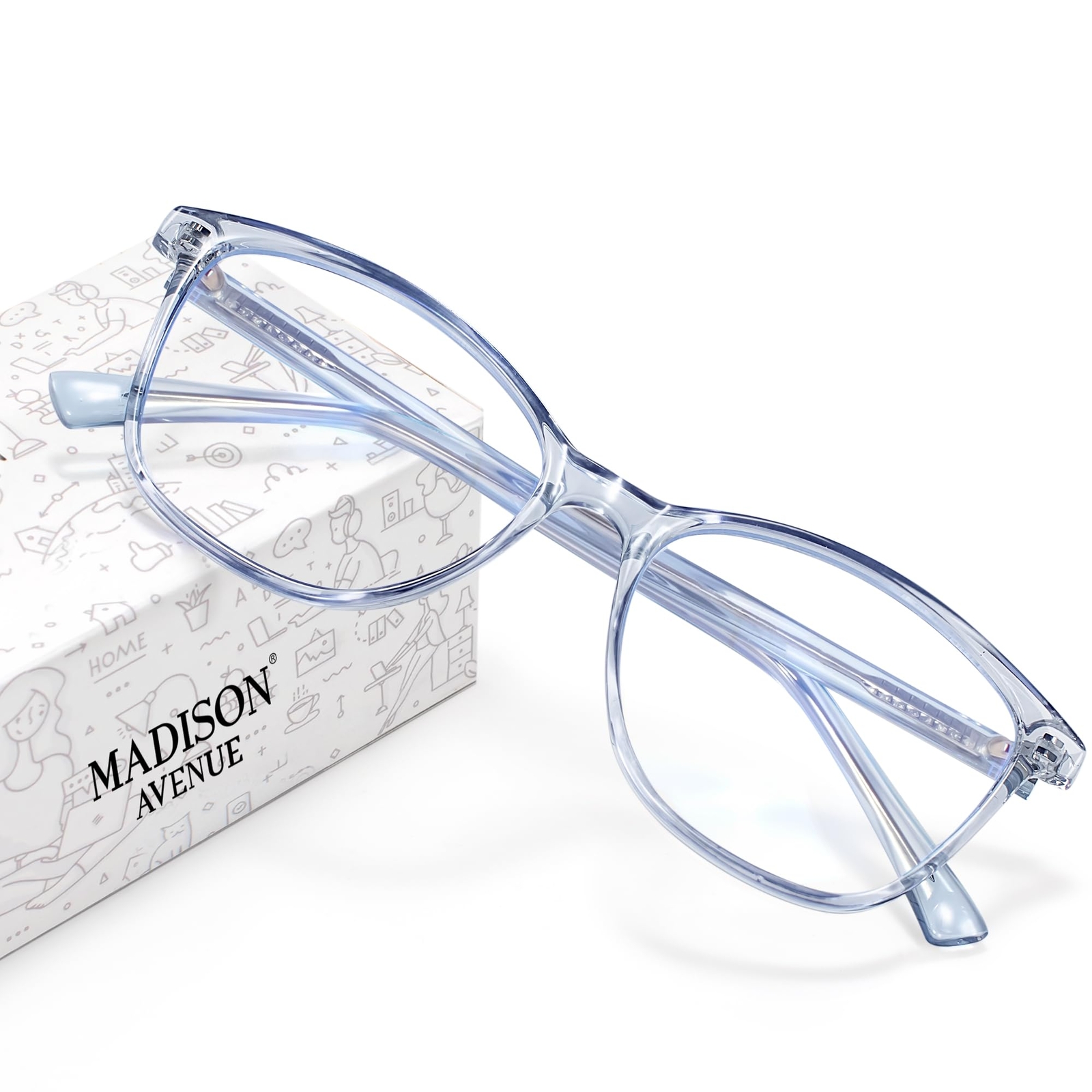 Blue Light Blocking Glasses Anti Eyestrain UV Glare Blue Light Glasses for Wo...-image