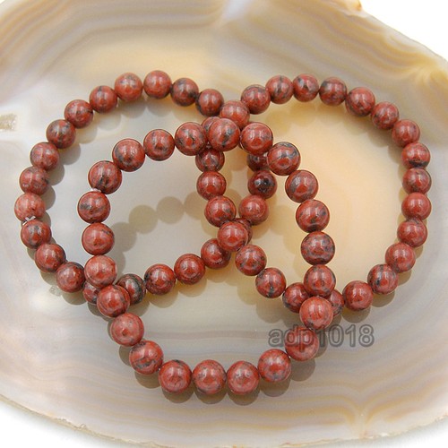 8mm Handmade Natural Gemstone Round Beads Stretchy Bracelets 7.5 inches - Picture 116 of 151