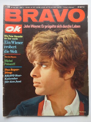 Bravo ok Nr 23/1967, John Wayne, Francoise Hardy, The Who, Peter Alexander