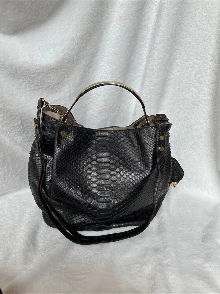 Christian Dior Diorific Python Hobo Convertible Handbag, tote, crossbody,bucket - Image 2 of 4