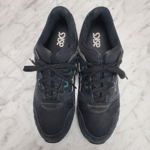 Men's Size 11 Asics Gel Lyte III (3) Black & Green Sneakers Shoes Suede - Picture 4 of 11