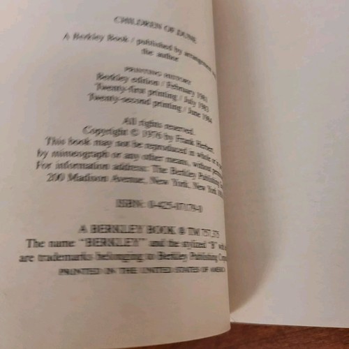 The Dune Collection: Box Set ~ Berkeley Edition 1984 By Frank Herbert ~Vtg Ungelesen - Bild 17 von 23