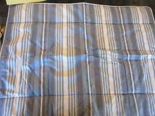 Pottery Barn Meredith Reversible stripe Euro sham quilted photo shoot sample