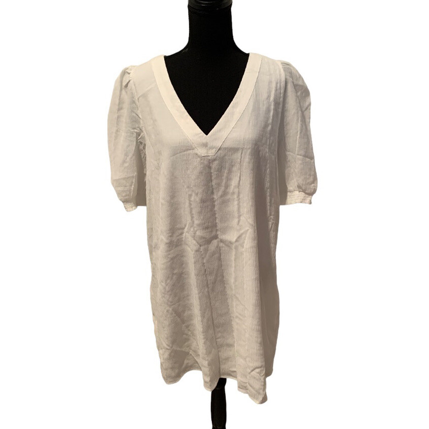 bb dakota fields of gold shift dress BB Dakota by Steve Madden Fields of Gold Shift Dress White Large NWT