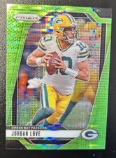 2024 Panini Prizm - Neon Green Pulsar Prizm #101 Jordan Love Color Match Packers