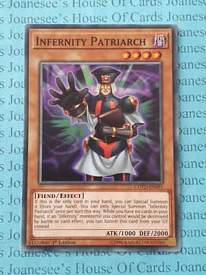 COTD-EN091 Infernity Patriarch Yu-Gi-Oh Karte 1. Auflage Neu