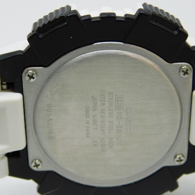 CASIO 5208-JA ホワイト CASIO Illuminator 5208 AQ-S810W Black and White Tone Men's