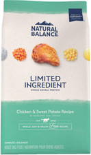 Natural Balance Limited Ingredient Chicken Sweet Potato Dry Dog Food, 24lb
