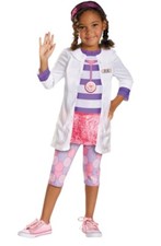New Disguise Disney Toddler Girls Doc McStuffin Doctor Halloween Costume 3T-4T