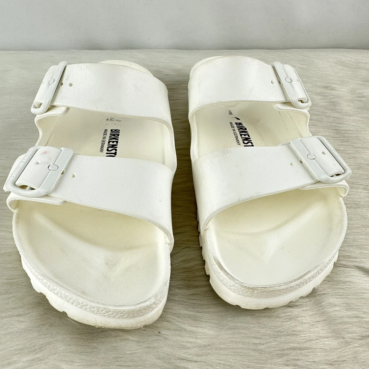 Birkenstock Arizona Eva Sandals Size 39 US 8 8.5 Women White
