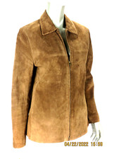 Uniform Leather John Paul Richard Sz 8 Genuine Leather Suede Zipper Jacket Coat