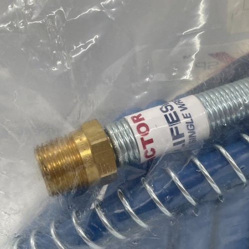 Tectran 16P15BH Aircoil Proflex Hose, 15ft Blue 2-12” Leads, 1/2” Fittings - Picture 3 of 5