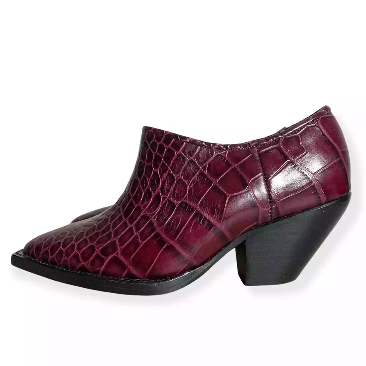 Ganni crocodile boots sales