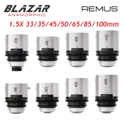 BLAZAR REMUS 1.5x 33/35/45/50/65/85/100mm Anamorphic Cinema Lens