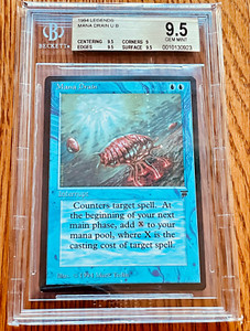 MTG Legends Mana Drain Graded BGS 9.5