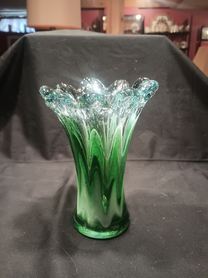 Vintage Swung Glass Vase