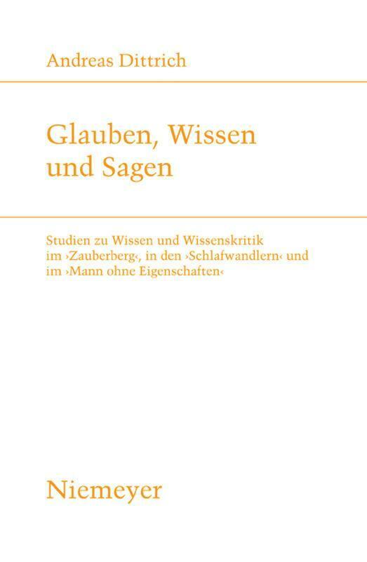 Thumbnail - Glauben, Wissen Und Sagen | Buch | 9783484181885