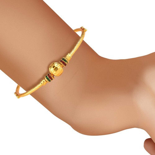 Pearls Bracelet Bangle Set Gold Plated Jewellery for Women & Girl Combo Set - Picture 8 of 20