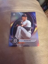 2022 Bowman Platinum #6 MATT MANNING RC Detroit Tigers