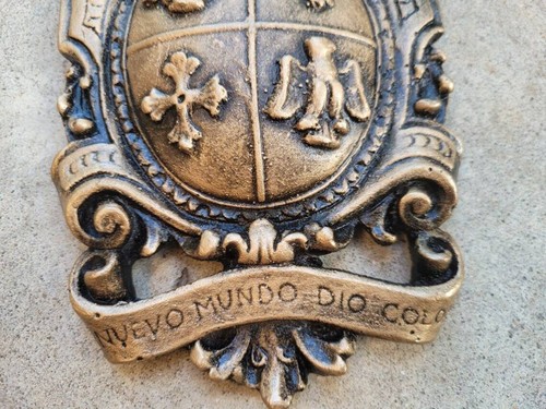 Shield Wall Plaque with Eagle, Cross, Crown, Coat of Arms, Medieval, Old World - Picture 3 of 8