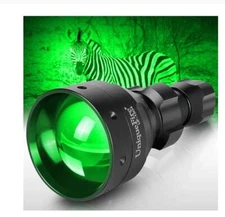 UniqueFire 1504 Zoomable Green Light LED Hunting Flashlight for Coyote Hog