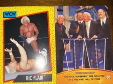 2 Card Ric Flair Wrestling Lot - Hall Of Fame And WCW. Free shipping