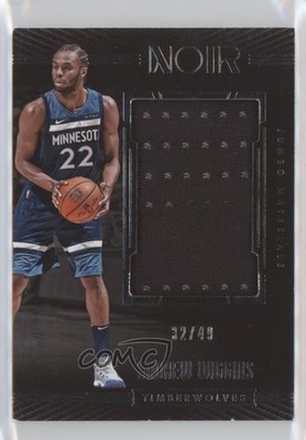 2017-18 Panini Noir Jumbo Materials 32/49 Andrew Wiggins #JM-AW 5xx