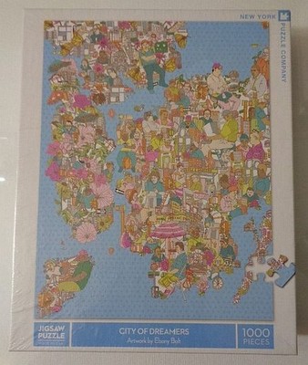 New York Puzzle Company MTA City of Dreamers 1000 Piece Jigsaw Puzzle NEW Sealed