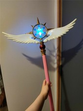 Card Captor Sakura Kinomoto Star Cane 47in Glowing Magic Wand Prop Gift Cosplay